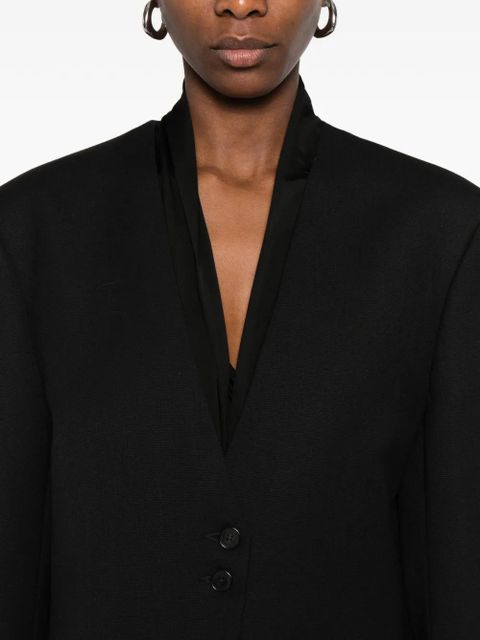 The Frankie Shop single-breasted blazer - Black