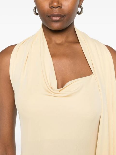 Aya Muse Wisp halterneck draped maxi dress - Yellow