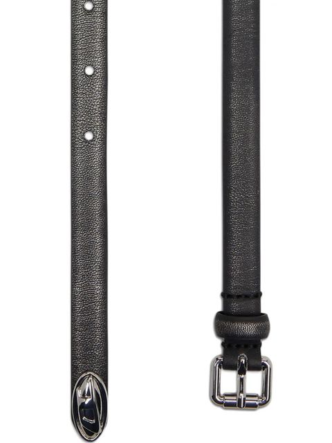 Diesel metallic-buckle leather belt - Black - zdjęcie produktu nr 2