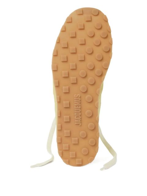 Jacquemus The Tennis suede lace-up sneakers - Yellow