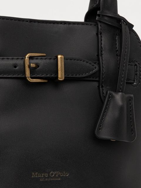 Marc O'Polo torebka skórzana kolor czarny 50818770701104