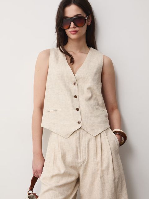 Medicine kamizelka damska lniana - zdjęcie produktu nr 1