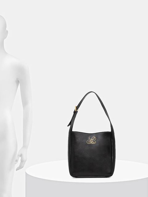 Luisa Spagnoli torebka skórzana kolor czarny 542724