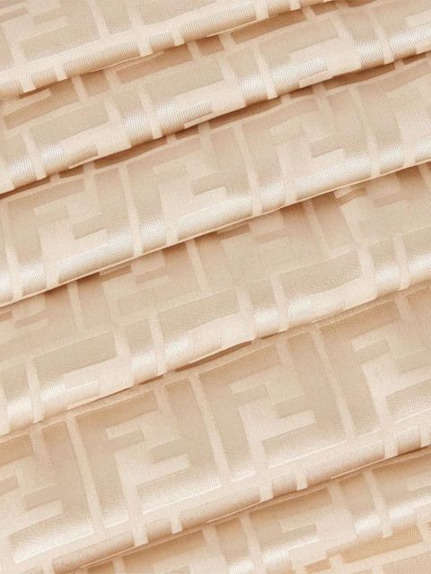 FENDI FF jacquard silk scarf - Neutrals - zdjęcie produktu nr 2