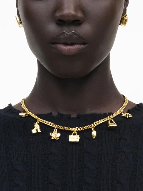 Marc Jacobs mini-icon charm necklace - Gold