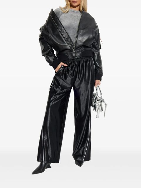 Alexander Wang logo-detail T-shirt - Grey