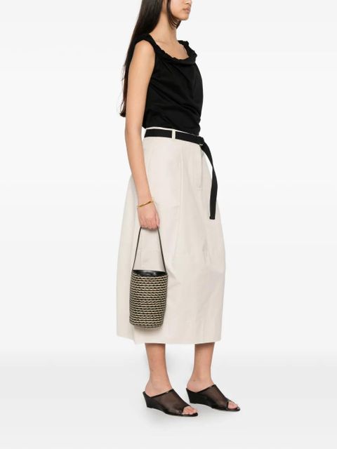 St. Agni pleated cocoon skirt - Neutrals - zdjęcie produktu nr 2