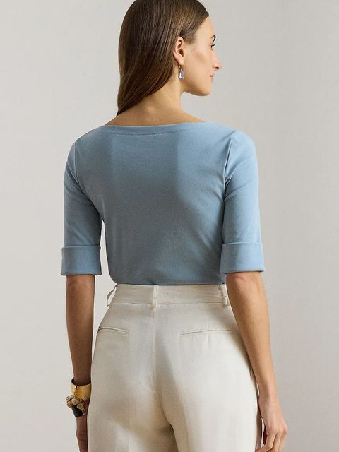 Lauren Ralph Lauren t-shirt damski z bawełny - zdjęcie produktu nr 1