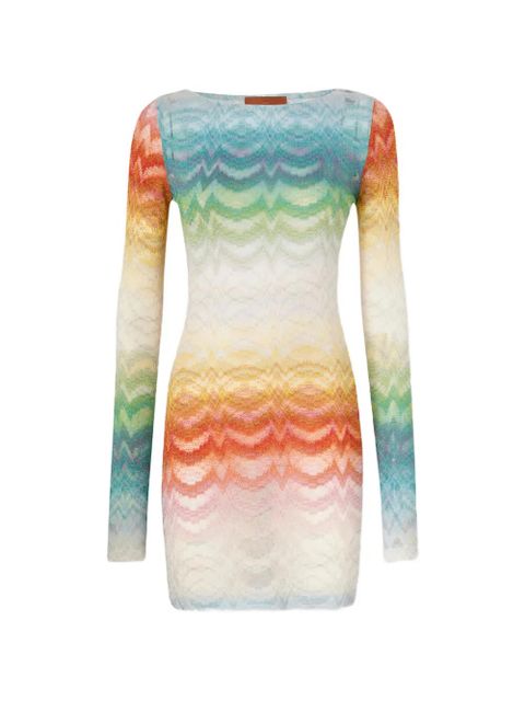 Missoni long-sleeve mini dress - White - zdjęcie produktu nr 1