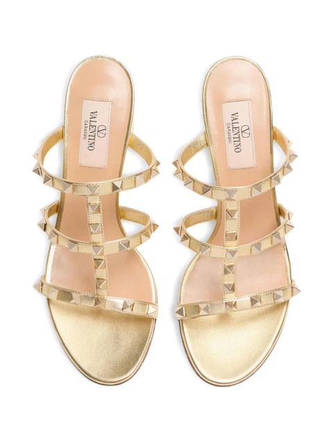 Valentino Garavani 60mm Rockstud sandals - Gold
