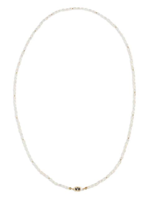 Valentino Garavani Ovalette Pearls necklace - White - zdjęcie produktu nr 1
