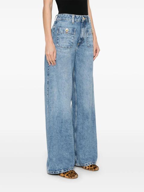 SANDRO faded-effect jeans - Blue