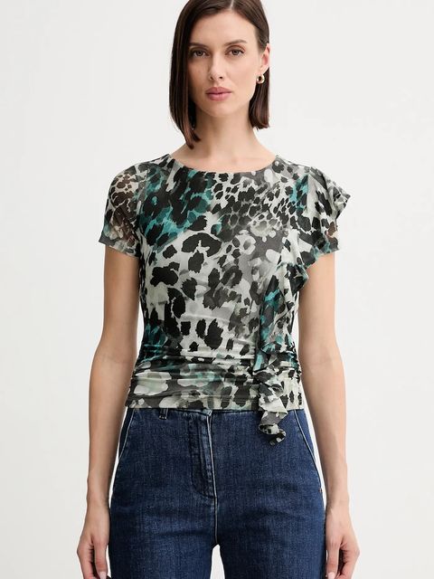 Guess bluzka VERDIANA damska kolor czarny gładka W5YP08 KCZC2