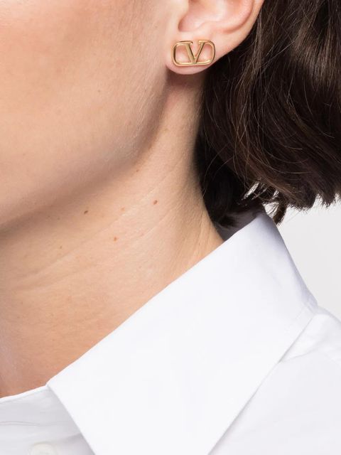 Valentino Garavani VLogo Signature stud earrings - Gold - zdjęcie produktu nr 2