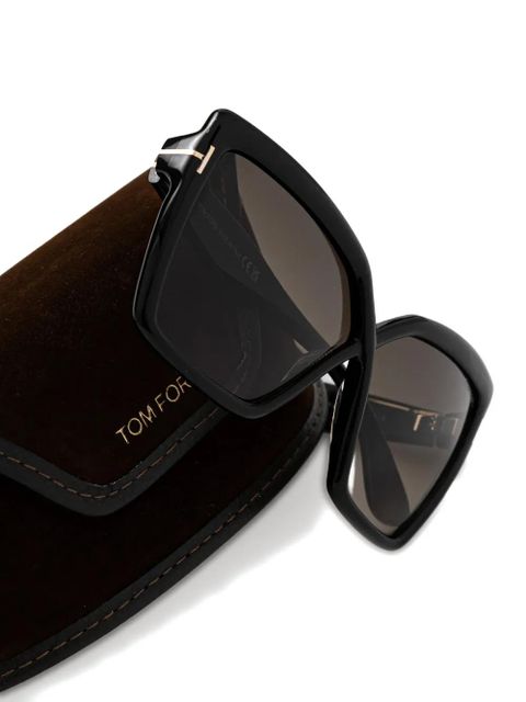 TOM FORD Eyewear geometric-frame sunglasses - Black