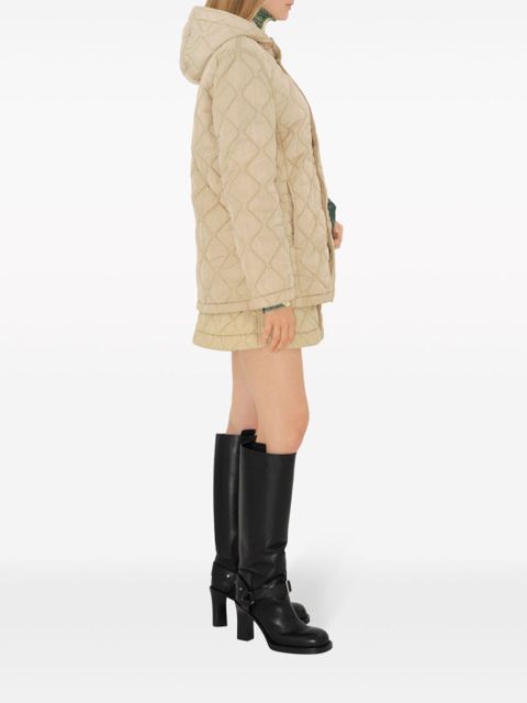Burberry quilted hooded jacket - Neutrals