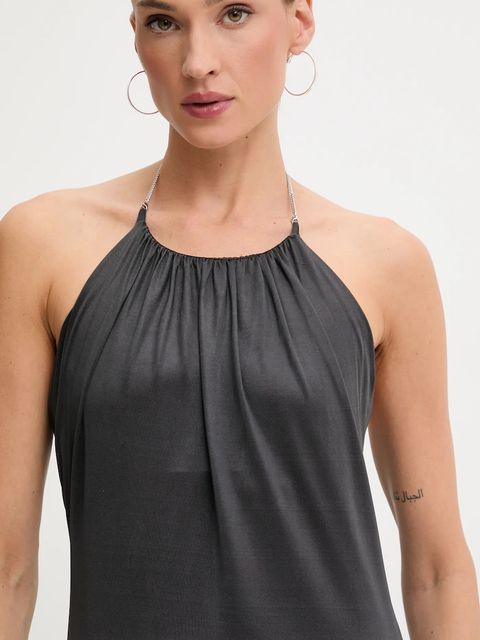 Diesel sukienka D-IREN kolor szary mini dopasowana A18565.0JLBU