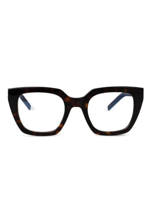 Saint Laurent Eyewear square-frame glasses - Brown - zdjęcie produktu nr 1