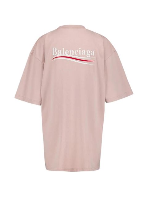 Balenciaga logo-embroidered T-shirt - Pink - zdjęcie produktu nr 2