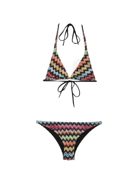 Missoni zigzag-knit bikini - Black - zdjęcie produktu nr 1