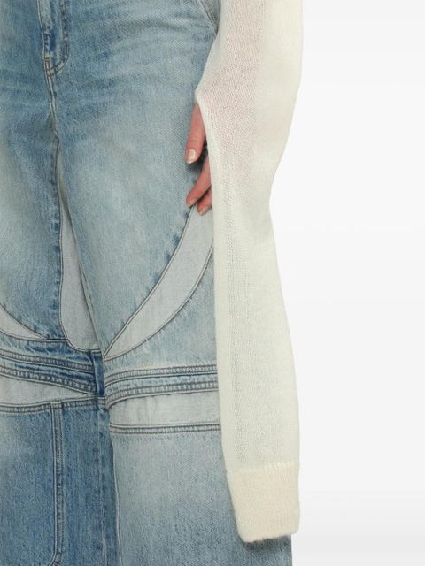 Coperni extra-long-sleeve jumper - White