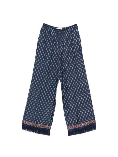 DÔEN Lavon fringes paisley trousers - Blue - zdjęcie produktu nr 1