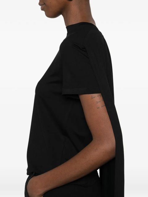 Magda Butrym draped T-shirt - Black