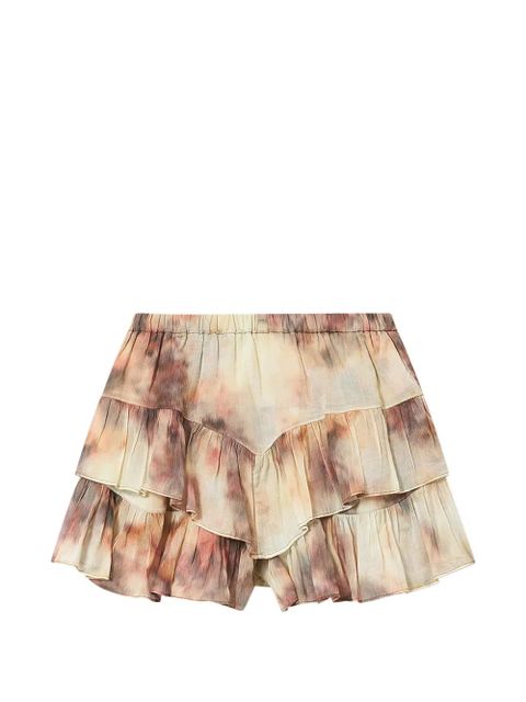 MARANT ÉTOILE Jocadia ruffled shorts - Neutrals - zdjęcie produktu nr 1