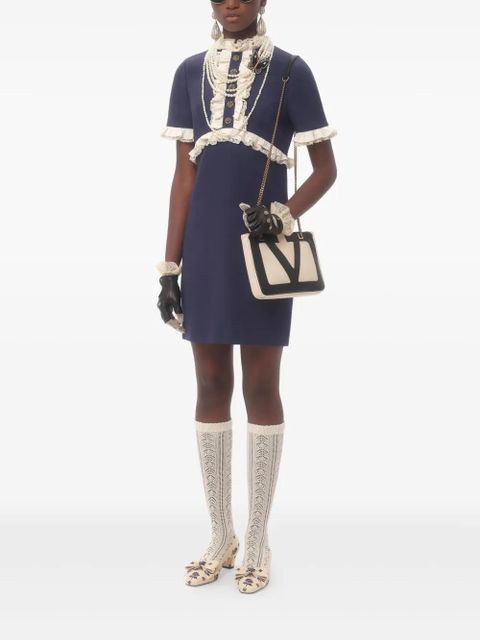 Valentino Garavani mini Crepe Couture wool dress - Blue