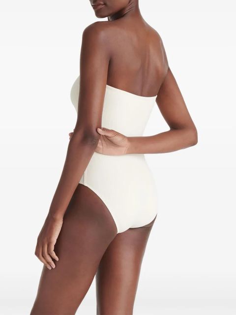 ERES Bossa Nova ribbed swimsuit - White