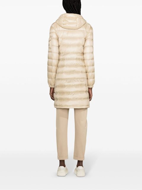 Moncler Amintore long quilted coat - Neutrals