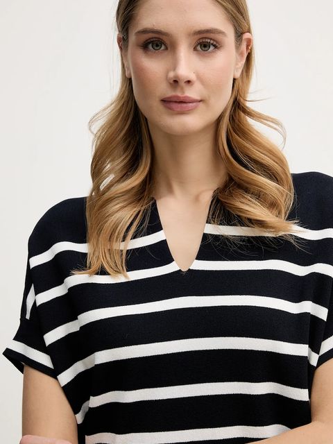 Joseph Ribkoff bluzka damska kolor granatowy wzorzysta 261921