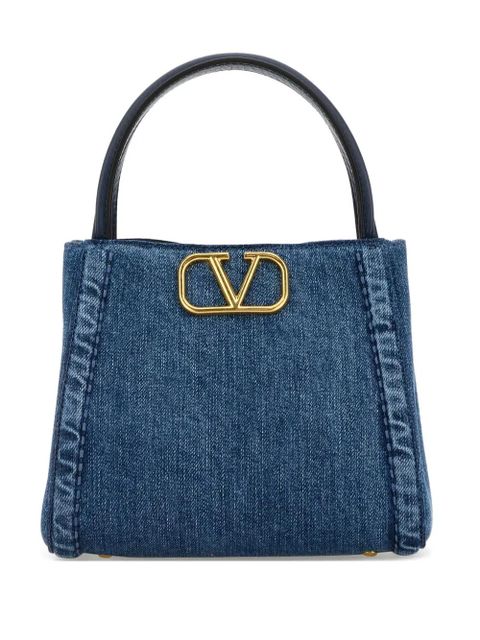 Valentino Garavani small Alltime tote bag - Blue - zdjęcie produktu nr 1