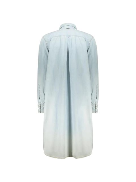 Diesel buttoned long-sleeve denim mini dress - Blue - zdjęcie produktu nr 2