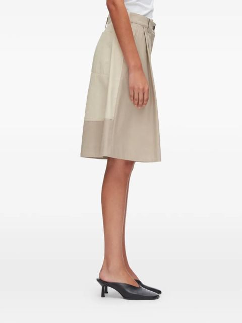 3.1 Phillip Lim pleated colour-block shorts - Neutrals
