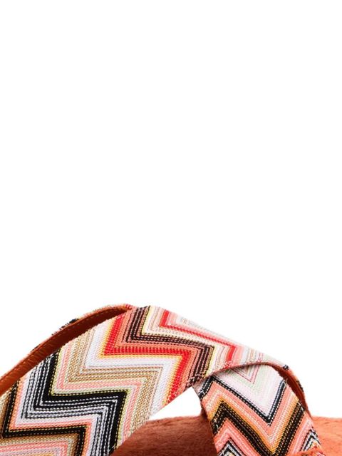 Missoni Harlow chevron flat sandals - Pink - zdjęcie produktu nr 2