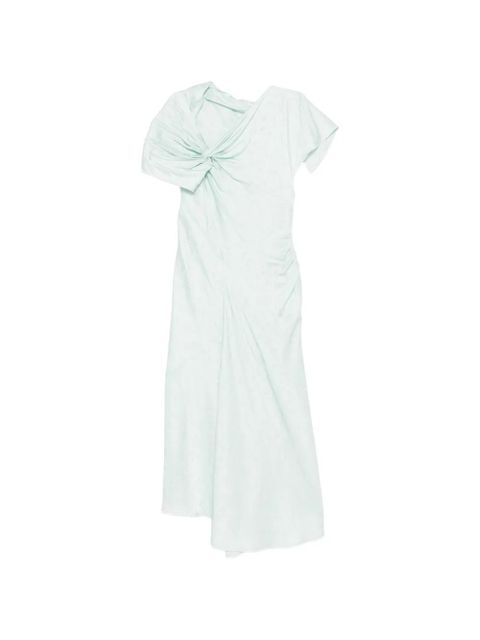 Victoria Beckham asymmetric twist midi dress - Blue - zdjęcie produktu nr 1