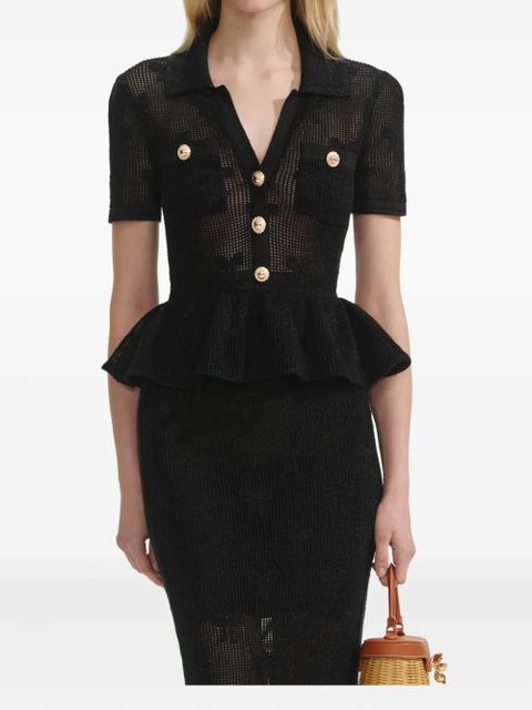 Self-Portrait crochet dress - Black - zdjęcie produktu nr 1