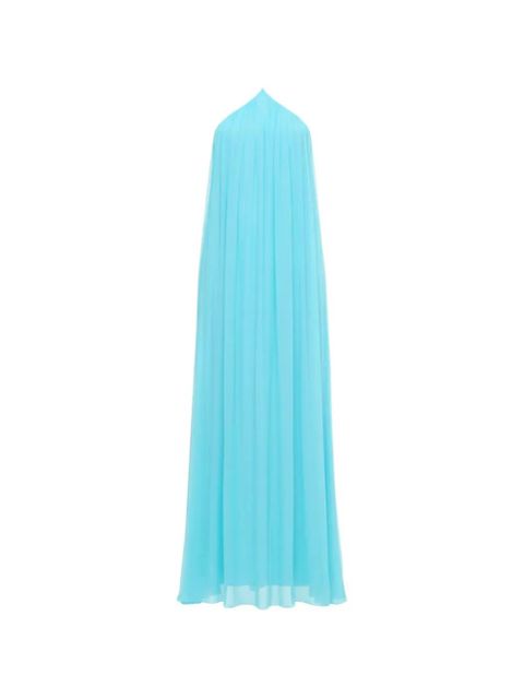 STAUD Dasha halterneck maxi dress - Blue - zdjęcie produktu nr 1