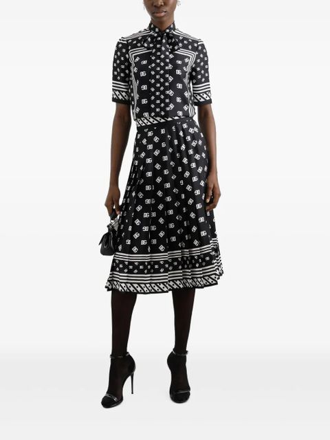 Dolce & Gabbana DNA monogram midi skirt - Black - zdjęcie produktu nr 2