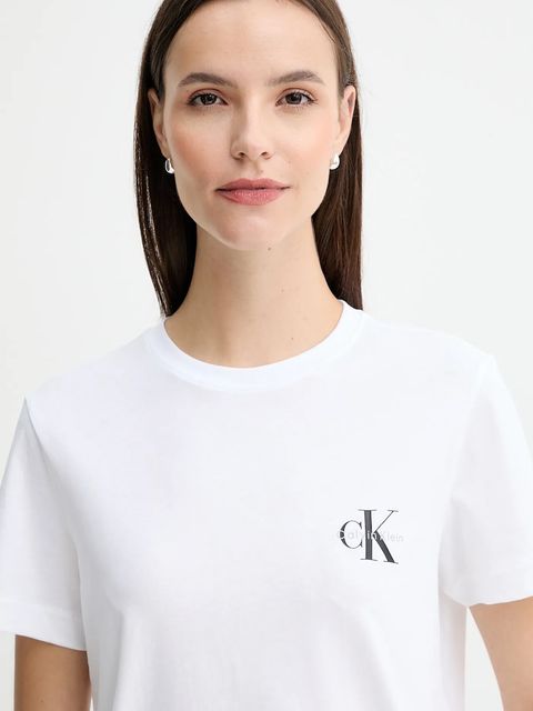Calvin Klein Jeans t-shirt bawełniany damski kolor szary LV047C905G