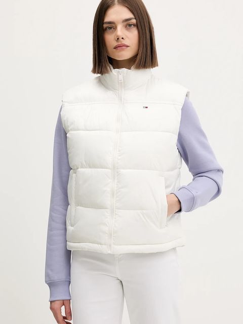 Tommy Jeans bezrękawnik kolor biały zimowy DW0DW22037 - zdjęcie produktu nr 1