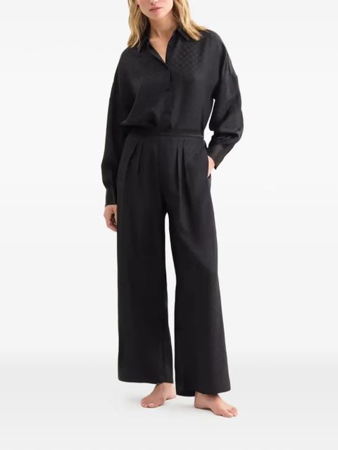 ERES patterned silk shirt - Black - zdjęcie produktu nr 2