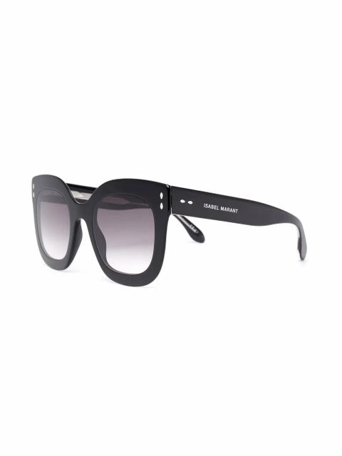 Isabel Marant Eyewear oversized-frame sunglasses - Black - zdjęcie produktu nr 2