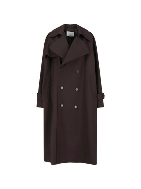 The Frankie Shop Dursley double-breasted trench coat - Brown - zdjęcie produktu nr 1