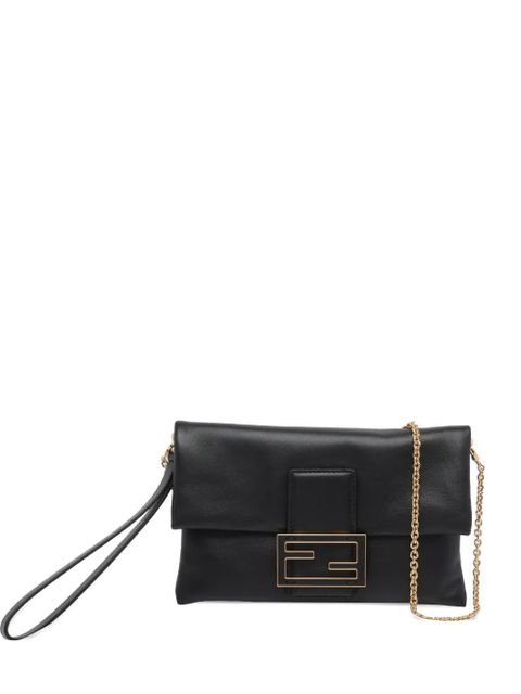 FENDI Mamma Baguette leather clutch bag - Black - zdjęcie produktu nr 1