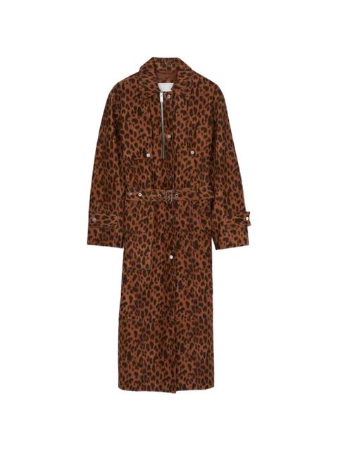 3.1 Phillip Lim belted leopard-print coat - Brown - zdjęcie produktu nr 1