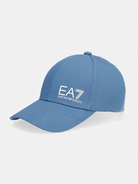 EA7 Emporio Armani Czapka z daszkiem bawełniana - zdjęcie produktu nr 1