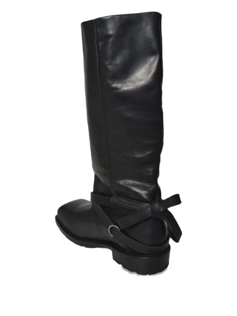OUR LEGACY High Engine strap boots - Black