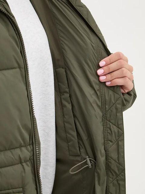 Tommy Jeans kurtka damska kolor zielony zimowa DW0DW18842